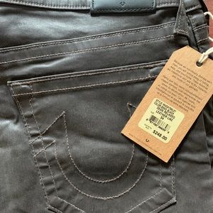 Men’s True Religion Leather Like Jeans NWT Size 34
